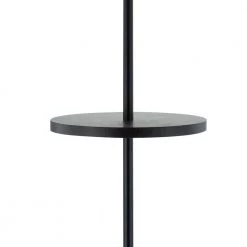 New York 65 in. Black Tray Table Floor Lamp With Glass Shade by Maxax -Maxax Elegant store black maxax floor lamps f70 bk c3 1000