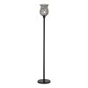 Oklahoma 59 in. Black Torchiere Floor Lamp with Crystal Shade by Maxax