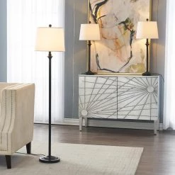 Cleveland 3-Piece Black Traditional Floor Lamp Set (Set of 3) by Maxax -Maxax Elegant store black maxax floor lamps tf13 bk a0 1000