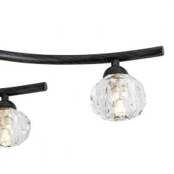 St. Louis 6-Light 7.4 in. Black Sputnik Geometric Semi Flush Mount by Maxax -Maxax Elegant store black maxax flush mount lights mx19121 6bk p 76 1000