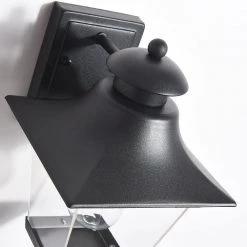 12.6 in. H Topeka Black Hardwired Outdoor Wall Lantern Sconce (Set of 2) by Maxax -Maxax Elegant store black maxax outdoor sconces 2285 2w 1f 1000