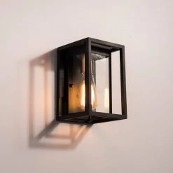 Montpelier 9.52 in. H Black Hardwired Outdoor Wall Lantern Sconces with Dusk to Dawn (Set of 2) by Maxax -Maxax Elegant store black maxax outdoor sconces 2504 1w 2pk fa 1000