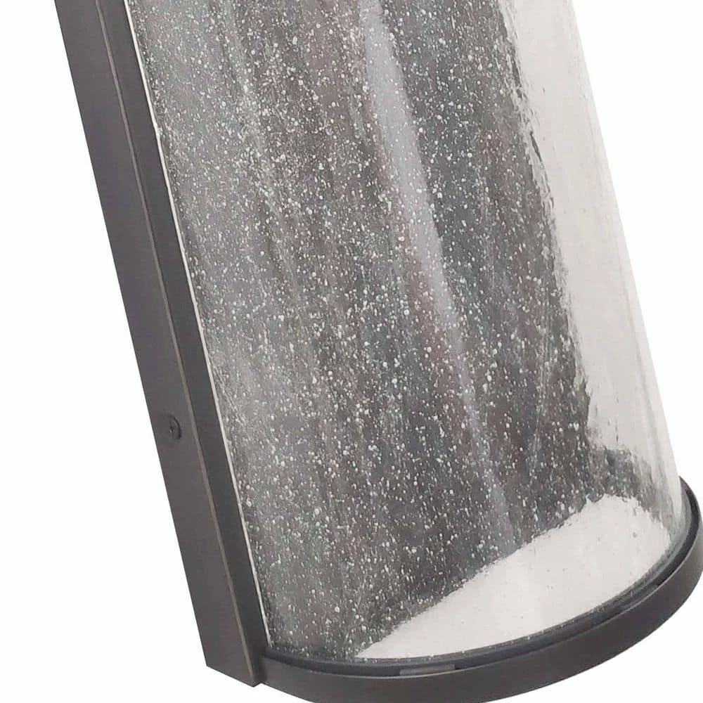 Montpelier 1-Light Black Hardwired 11.6 in. H Integrated LED Outdoor Sconce Dusk to Dawn Wall Lantern Sconce by Maxax 6 Montpelier 1-Light Black Hardwired 11.6 in. H Integrated LED Outdoor Sconce Dusk to Dawn Wall Lantern Sconce by Maxax - Image 6