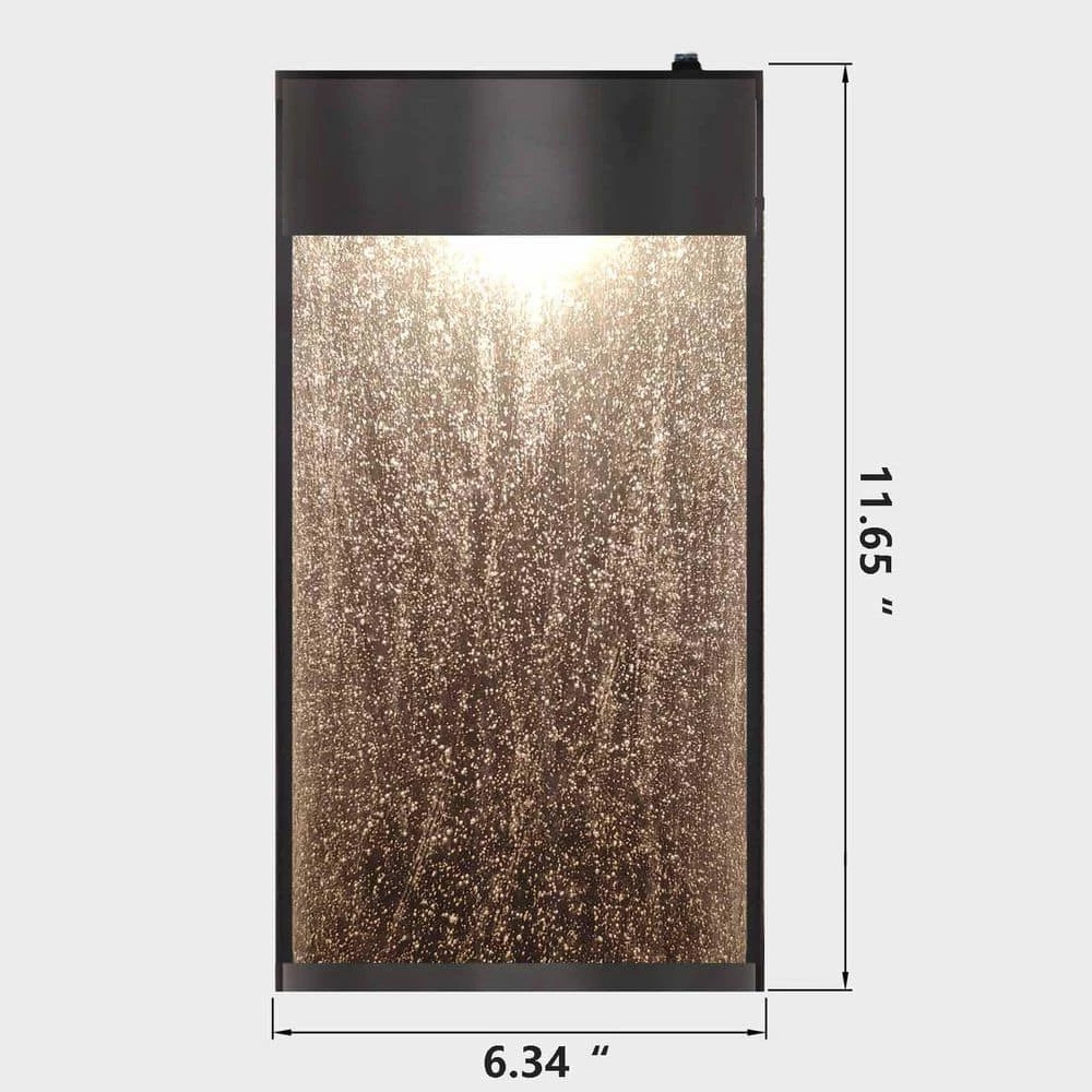 Montpelier 1-Light Black Hardwired 11.6 in. H Integrated LED Outdoor Sconce Dusk to Dawn Wall Lantern Sconce by Maxax 7 Montpelier 1-Light Black Hardwired 11.6 in. H Integrated LED Outdoor Sconce Dusk to Dawn Wall Lantern Sconce by Maxax - Image 7