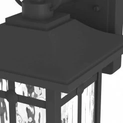 Hawaii Montpelier 1-Light Black Hardwired 12.4 in. H Outdoor Sconce Dusk to Dawn Wall Lantern Sconce (2-Pack) by Maxax -Maxax Elegant store black maxax outdoor sconces mx7003 w1bk fa 1000