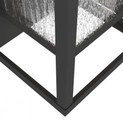 Montpelier 1-Light Black Hardwired 16 in. H Outdoor Sconce Dusk to Dawn Wall Lantern Sconce by Maxax -Maxax Elegant store black maxax outdoor sconces mx7006 w1bk 1f 1000