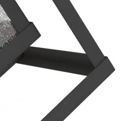 Montpelier 1-Light Black Hardwired 16 in. H Outdoor Sconce Dusk to Dawn Wall Lantern Sconce by Maxax -Maxax Elegant store black maxax outdoor sconces mx7006 w1bk 44 1000