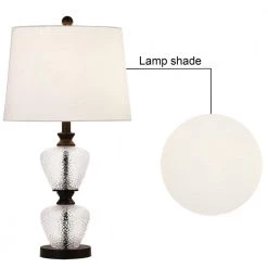 San Francisco 25 .5" Black Table Lamp Set With White Shade (Set of 2) by Maxax -Maxax Elegant store black maxax table lamps t51 bk c3 1000