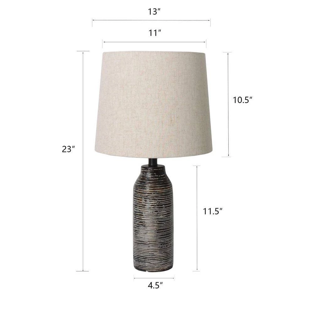 Dykstra 23 in. Black Table Lamp Set by Maxax 4 Dykstra 23 in. Black Table Lamp Set by Maxax - Image 4