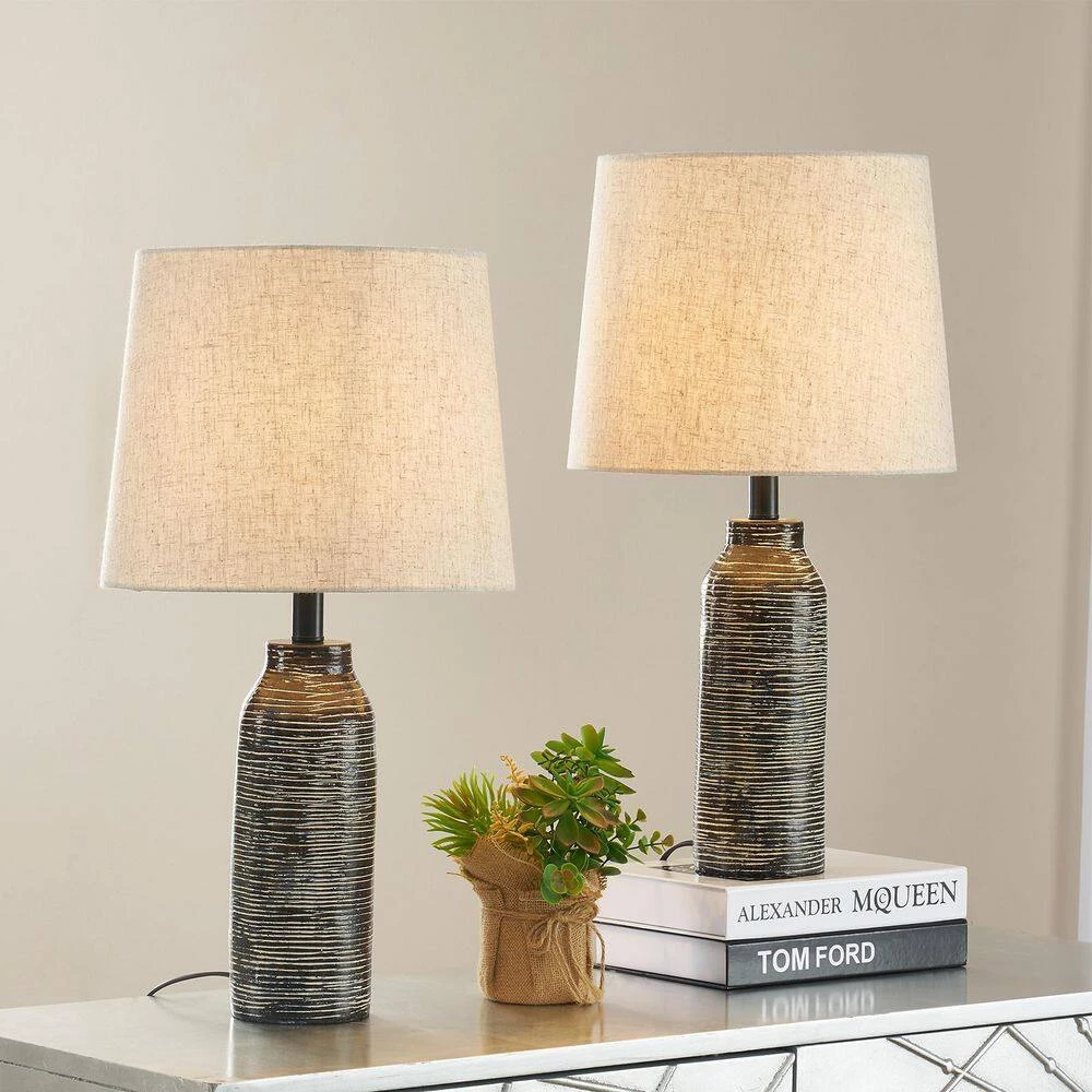 Dykstra 23 in. Black Table Lamp Set by Maxax 2 Dykstra 23 in. Black Table Lamp Set by Maxax - Image 2