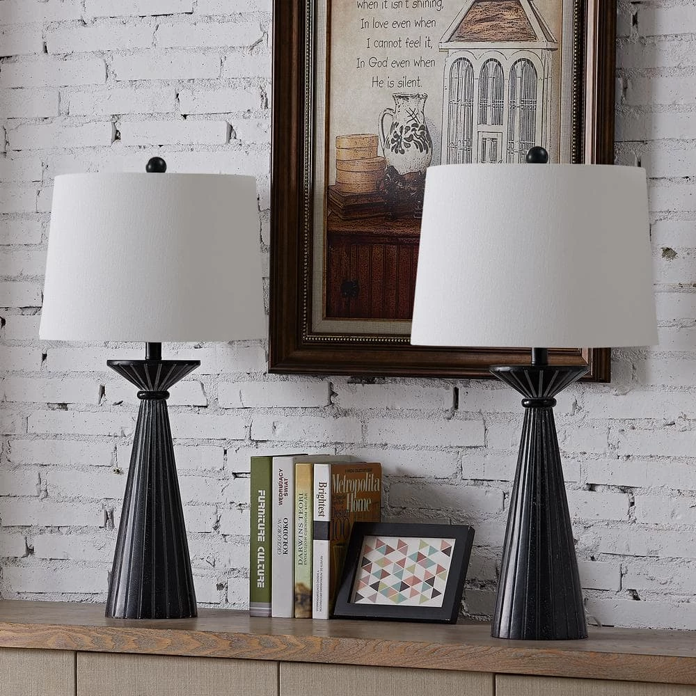 Salem 28 in. H Black Table Lamp Set (Set of 2) by Maxax 3 Salem 28 in. H Black Table Lamp Set (Set of 2) by Maxax - Image 3
