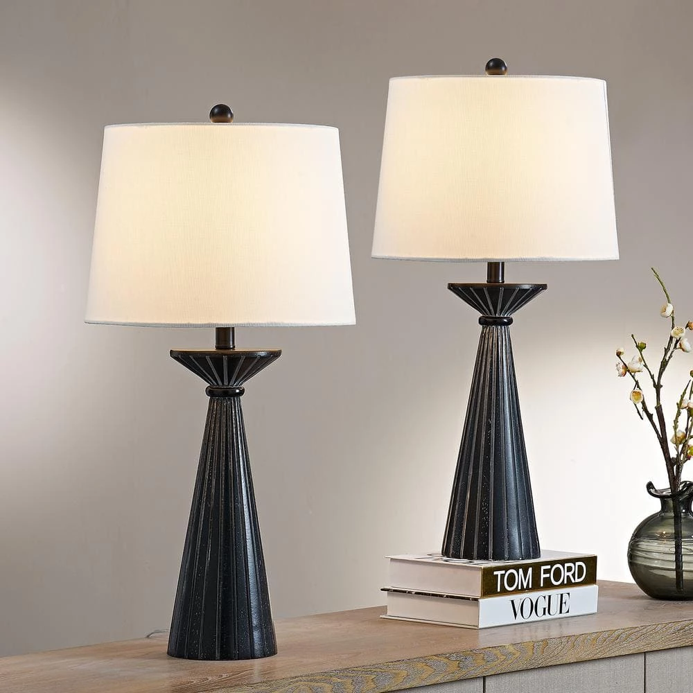 Salem 28 in. H Black Table Lamp Set (Set of 2) by Maxax 4 Salem 28 in. H Black Table Lamp Set (Set of 2) by Maxax - Image 4