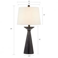Salem 28 in. H Black Table Lamp Set (Set of 2) by Maxax 14 Salem 28 in. H Black Table Lamp Set (Set of 2) by Maxax -Maxax Elegant store black maxax table lamps t83 bk c3 1000