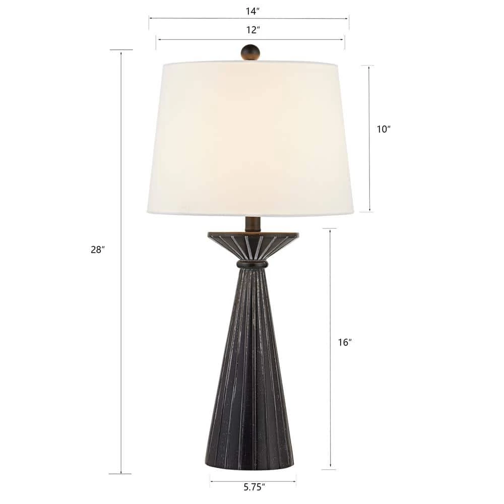Salem 28 in. H Black Table Lamp Set (Set of 2) by Maxax 5 Salem 28 in. H Black Table Lamp Set (Set of 2) by Maxax - Image 5