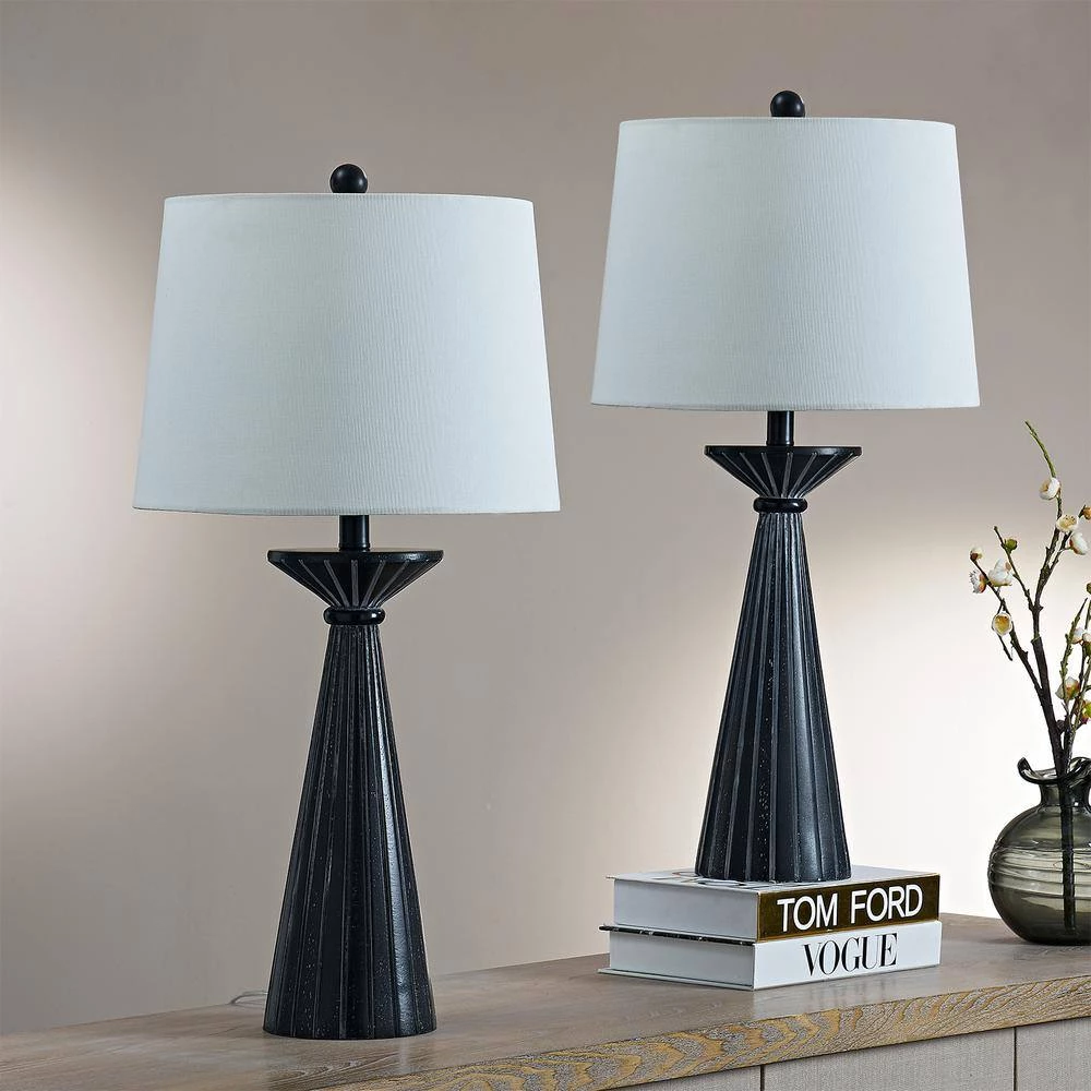 Salem 28 in. H Black Table Lamp Set (Set of 2) by Maxax 9 Salem 28 in. H Black Table Lamp Set (Set of 2) by Maxax - Image 9