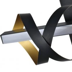 Washington 16.14 in. 1-Light Black Flush Mounted Sconce LED Vanity Light by Maxax -Maxax Elegant store black maxax vanity lighting 6506 1br fa 1000