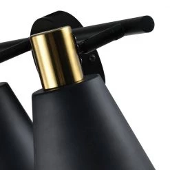 Houston 21.65 in. 3-Light Dimmable Black/Gold Vanity Light by Maxax -Maxax Elegant store black maxax vanity lighting d156 3b6 fa 1000