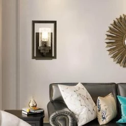 Houston 1-Light Antique Black Dimmable Candle Wall Light (Set of 2) by Maxax 12 Houston 1-Light Antique Black Dimmable Candle Wall Light (Set of 2) by Maxax -Maxax Elegant store black maxax vanity lighting mx19003 1 w 44 1000