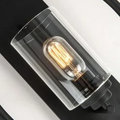 Houston 1-Light Black Dimmable Antique Candle Wall Light With Glass Shade (Set of 2) by Maxax 12 Houston 1-Light Black Dimmable Antique Candle Wall Light With Glass Shade (Set of 2) by Maxax -Maxax Elegant store black maxax wall sconces mx19002 1 w 4f 1000