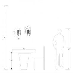 Indianapolis 1-Light Dimmable Black Armed Sconce with Crystal Accents (Set of 2) by Maxax -Maxax Elegant store black maxax wall sconces mxsu 4 1 w fa 1000