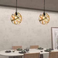 Frankfort 1 - Light Black/Natural Single Globe Pendant by Maxax -Maxax Elegant store black natural maxax chandeliers mx21017 1wd 1f 1000