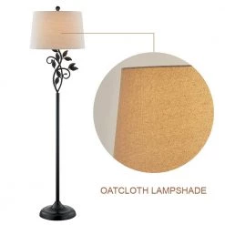 Chicago 59 in. Black Traditional Metal Floor Lamp with Teal Shade by Maxax 16 Chicago 59 in. Black Traditional Metal Floor Lamp with Teal Shade by Maxax -Maxax Elegant store black oatmeal shade maxax floor lamps f04 oatmeal 44 1000