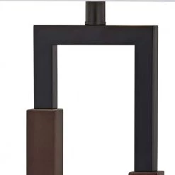 Montgomery 30 in. Wood/Black Table Lamp Set With USB (Set of 2) by Maxax -Maxax Elegant store black wood maxax table lamps t106 wg 1f 1000