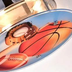 11.8 in. 3-Light Blue Simple Circle Semi Flush Mount with Glass Shade by Maxax -Maxax Elegant store blue maxax flush mount lights mx19075 3 c 76 1000