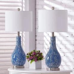 Denver 25.25 in. Table Lamp Set with USB (Set of 2) by Maxax 18 Denver 25.25 in. Table Lamp Set with USB (Set of 2) by Maxax -Maxax Elegant store blue maxax table lamps t104 bu fa 1000