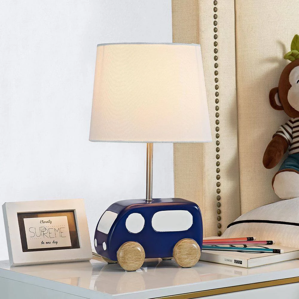 Abdikarim 16 '' Blue Bedside Table Lamp by Maxax 8 Abdikarim 16 '' Blue Bedside Table Lamp by Maxax - Image 8