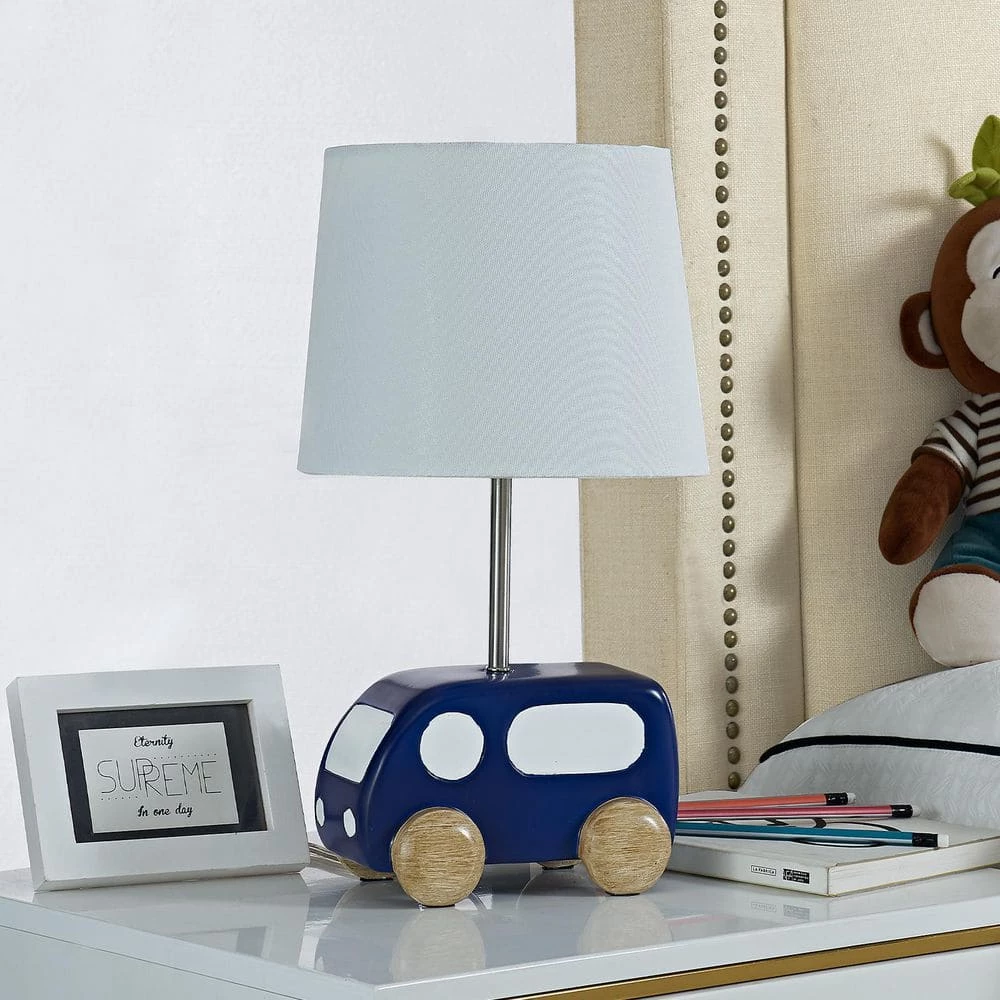 Abdikarim 16 '' Blue Bedside Table Lamp by Maxax 7 Abdikarim 16 '' Blue Bedside Table Lamp by Maxax - Image 7