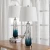 Richmond 28 .75" Gradient Blue Bedside Table Lamp Set (Set of 2) by Maxax