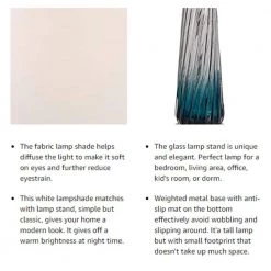 Richmond 28 .75" Gradient Blue Bedside Table Lamp Set (Set of 2) by Maxax -Maxax Elegant store blue maxax table lamps t18 fa 1000