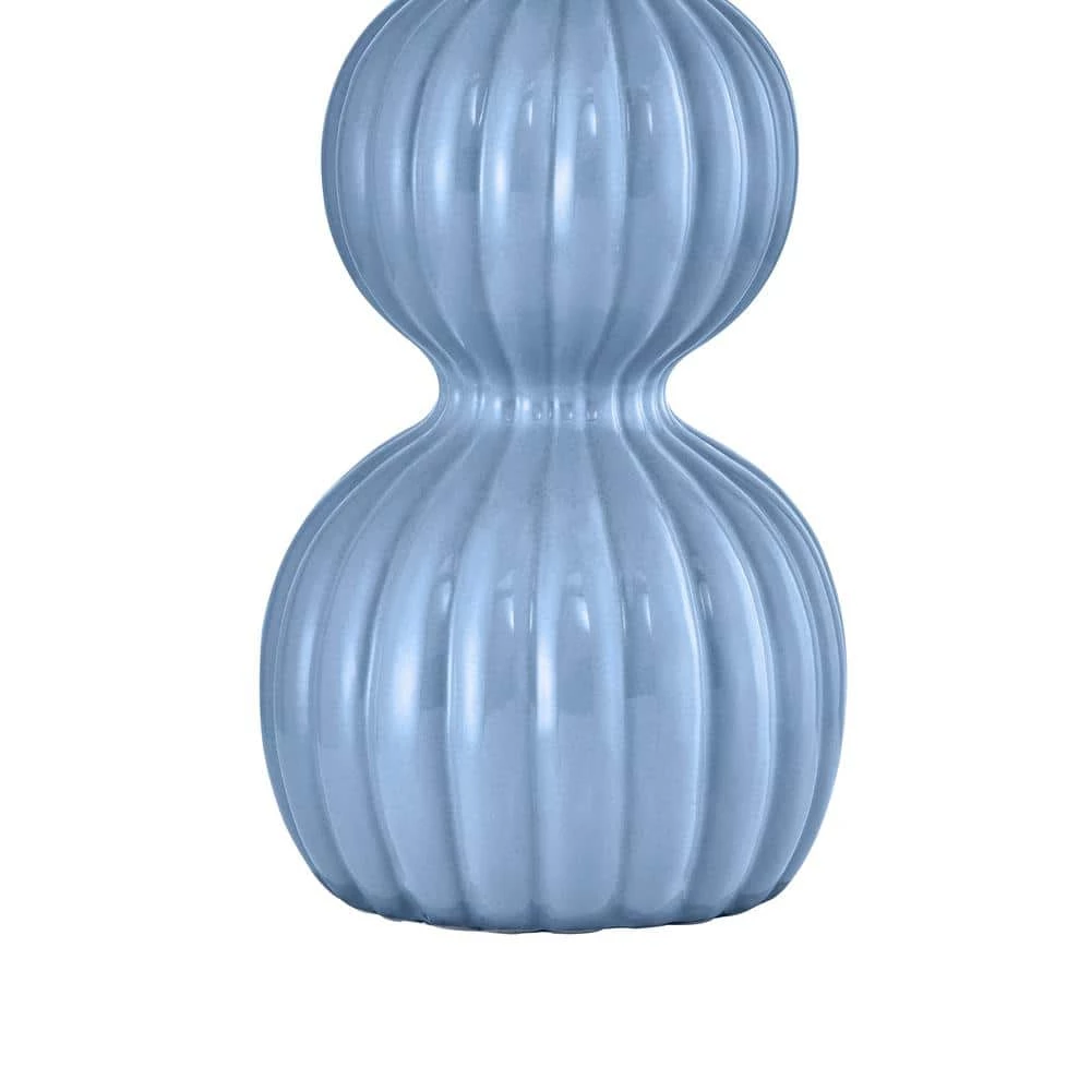 Columbia 28 " Blue Table Lamp Set With White Shade (Set of 2) by Maxax 4 Columbia 28 " Blue Table Lamp Set With White Shade (Set of 2) by Maxax - Image 4