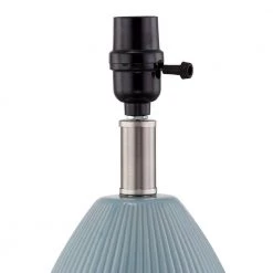 Sacramento 15.5 in. Blue Table Lamp Set With White Shade (Set of 2) by Maxax -Maxax Elegant store blue maxax table lamps t62 bu 76 1000