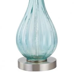 Denver 21 '' Blue Table Lamp Set With White Shade (Set of 2) by Maxax -Maxax Elegant store blue maxax table lamps t78 bu 44 1000