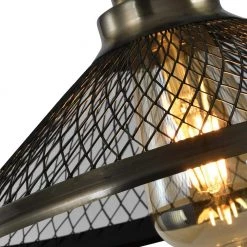 Frankfort 1-Light Black Warehouse Chandeliers Hanging Light with Metal Shade (3-Pack） by Maxax -Maxax Elegant store bronze maxax chandeliers d151 1b6 c3 1000