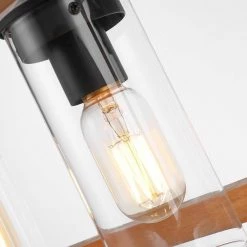 Madison 4-Light Brown/Black Dimmable Kitchen Island Square/Rectangle Chandelier by Maxax -Maxax Elegant store brown black maxax chandeliers mx19045 4 p fa 1000