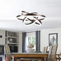 Carson 3-Light Integrated LED Brown Chandelier by Maxax -Maxax Elegant store brown maxax chandeliers yx 17 44 1000