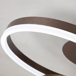 Carson 3-Light 31.8 in. Brown Cluster Circle LED Semi-Flush Mount by Maxax -Maxax Elegant store brown maxax flush mount lights yx 17 fm 1f 1000