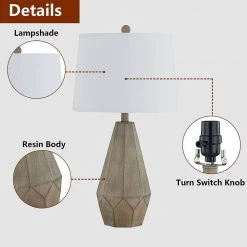 Van Horne 26 in. Brown Bedside Table Lamp (Set Of 2) by Maxax -Maxax Elegant store brown maxax table lamps t116 wd fa 1000