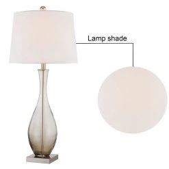 Denver 30.5 in. Brown Table Lamp Set with USB (Set of 2) by Maxax -Maxax Elegant store brown maxax table lamps t55 bn c3 1000