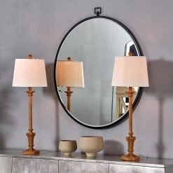 Salem 31 in. Brown Buffet Lamp Set with White Shade (2-Pack) by Maxax -Maxax Elegant store brown maxax table lamps t77 bn 1d 1000