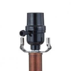 Cincinati 24 in. Brown Table Lamp Set With White Shade by Maxax -Maxax Elegant store brown maxax table lamps t80 bn 1f 1000