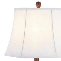 Cincinati 24 in. Brown Table Lamp Set With White Shade by Maxax -Maxax Elegant store brown maxax table lamps t80 bn 4f 1000