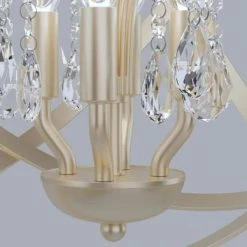 Lansing 4 -Light Champagne gold Unique/Statement Globe Chandelier with Crystal by Maxax -Maxax Elegant store champagne gold maxax chandeliers mx19026 4 p 76 1000