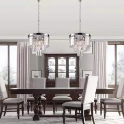 Annapolis 7-Light Chrome/Clear Unique Tiered Chandelier with Crystal Accents by Maxax -Maxax Elegant store chrome clear maxax chandeliers mx155203ch p 66 1000