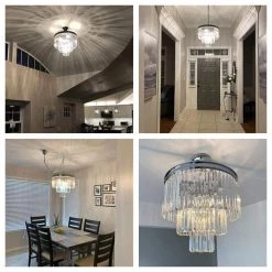 Annapolis 7-Light Chrome/Clear Unique Tiered Chandelier with Crystal Accents by Maxax -Maxax Elegant store chrome clear maxax chandeliers mx155203ch p 76 1000