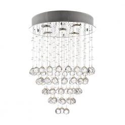 Albany 5-Light Chrome/Clear Statement Chandelier with Crystal Accents by Maxax