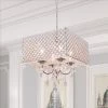 Indianapolis 4-Light Chrome Lantern Chandelier with Crystal Accents by Maxax